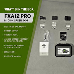FXA12 PRO-GR Multi-Reticle Micro Green Dot Fort RMR Footprint