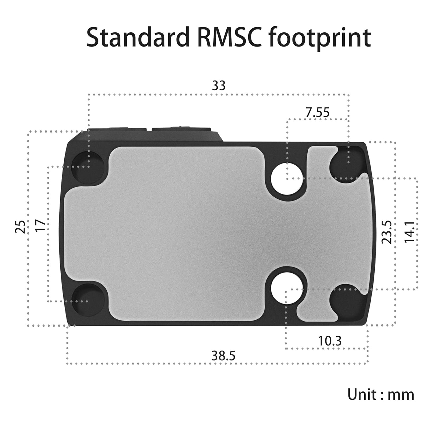 FOXARMY FXV22 PRO Multi-Reticle Red Dot Sight (RMS/RMS-C Footprint ...
