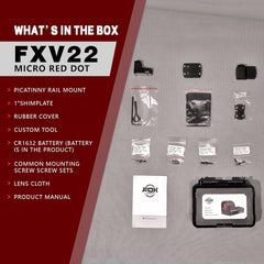 FXV22 3 MOA Micro Red Dot For RMSc footprint