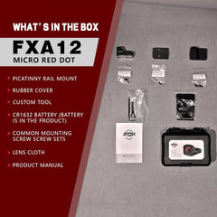 FXA12 PRO Multi-Reticle Micro Red Dot Fort RMR Footprint